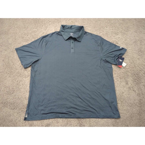 Reebok Polo Shirt‎ Mens 3XL Gray Short Sleeve Speedwick Golf Athletic Casual - Picture 1 of 7
